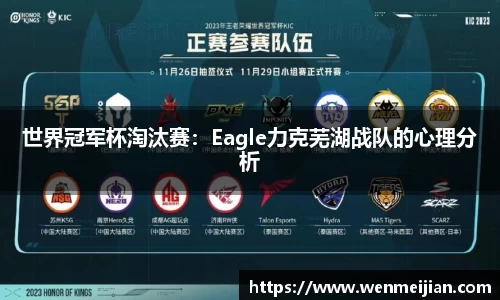 世界冠军杯淘汰赛：Eagle力克芜湖战队的心理分析